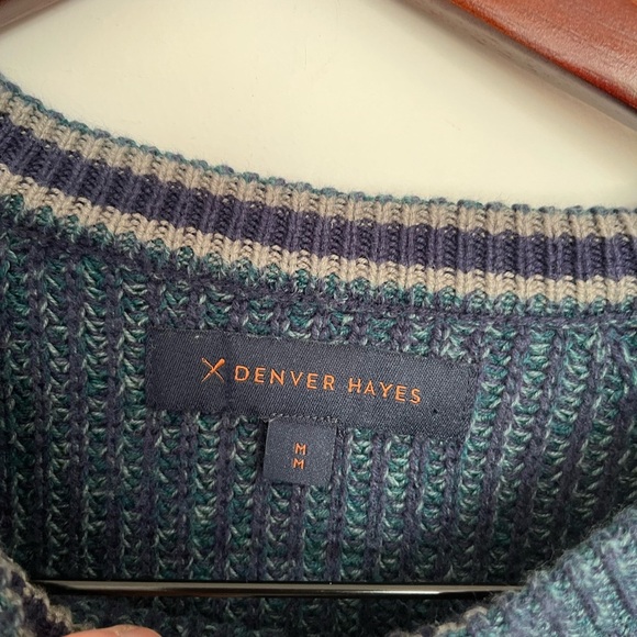 Denver Hayes Men's Blue Sweater size medium - Picture 3 of 5